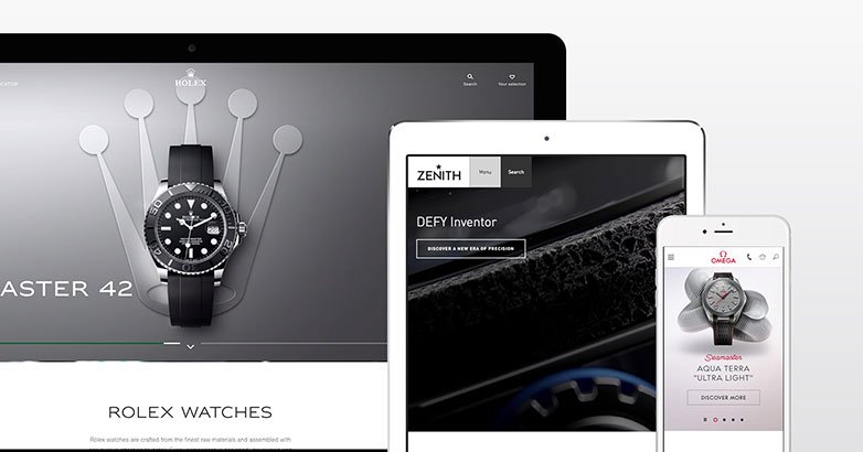 Luxury Watch Brand website designed by AllinClick